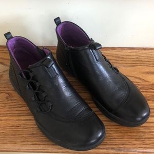 Bionica Black Leather Shoes.